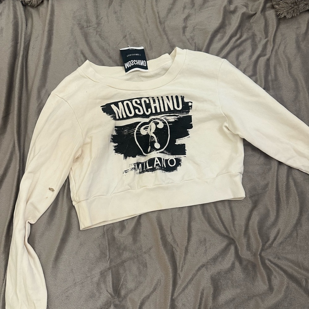 Authentic Moschino Cropped Sweatshirt